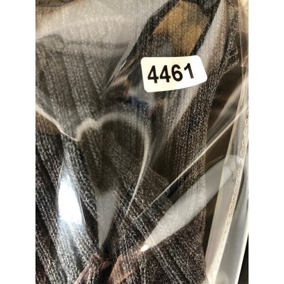 ASTR Sweater Dress Cold Shoulder Ribbed Mock Neck Midi Charcoal Gray NWT Large - Picture 10 of 10